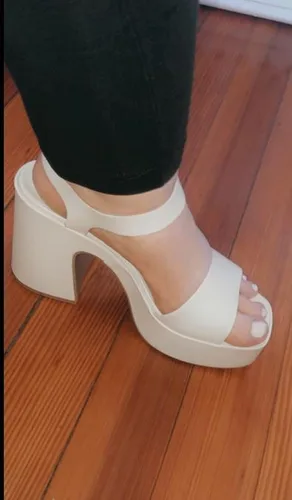 Vista 7 de Soda Launch Sandalias de tacón alto grueso con plataforma y correa al tobillo para mujer