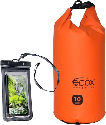 Vista 9 de ecox Bolsa seca impermeable al aire libre para actividades al aire libre Construcción de PVC 500D de alto grado Incluye funda impermeable para Verde