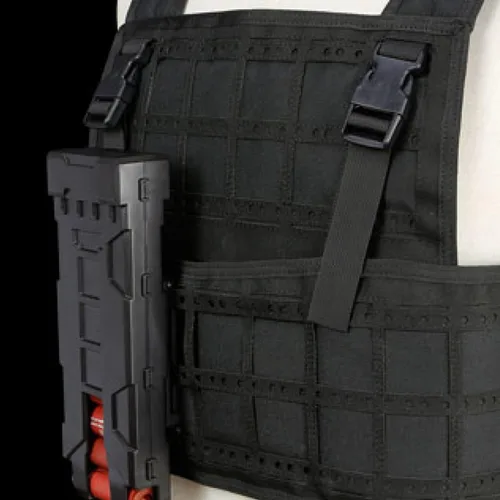 Vista 9 de Tactical MOLLE 10pcs 12 Gauge Shotgun Magazine Shell Pouch Carrier Holder