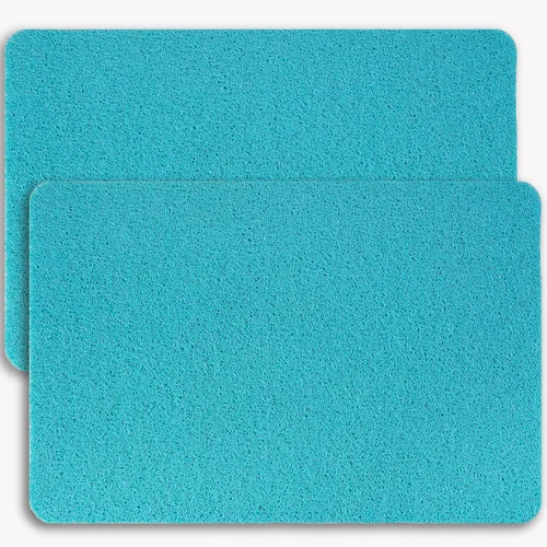Vista 48 de Hargiis - Tapete antideslizante de secado rápido para tina y ducha, tapete exfoliante para pies, para baño, cocina u hotel, beige, 24 x 16 pulgadas