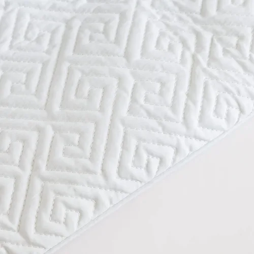 Vista 5 de YuHeGuoJi Funda de colchón de algodón impermeable, protector de colchón acolchado de algodón con superficie superior de rizo con bolsillo profundo