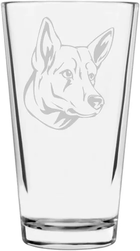 Vista 277 de Podenco Canario - Vaso de pinta de 16 onzas con temática de perro personalizado