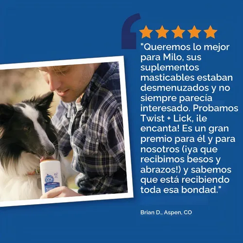 Vista 7 de Twist and Lick Vetality Well Gels 8 en 1 Suplemento para perros, suministro para 60 días