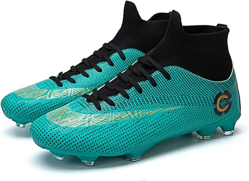 Vista 2 de LIAOCXF Botas de fútbol para hombre zapatos de fútbol profesionales zapatos de competiciónentrenamiento para niños