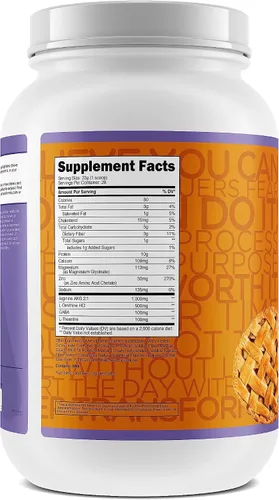 Vista 2 de TransformHQ Batido nocturno, Sleep + Protein Blend, 28 porciones, sabor a tarta de manzana y caramelo