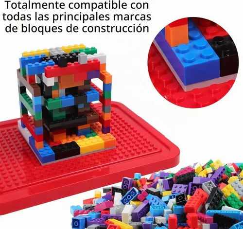 Vista 5 de burgkidz Juego de bloques de construcción premium: caja de almacenamiento