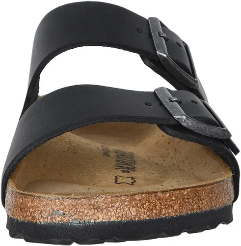 Vista 5 de Birkenstock Sandalias unisex Arizona con plantilla suave para adultos Negro (black Oiled Leather)