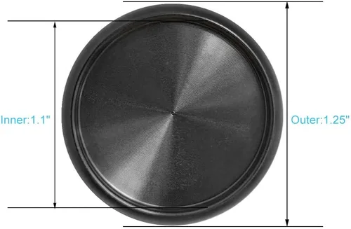 Vista 2 de Fromthenon - 11 discos de aluminio de alta calidad de 1.25 pulgadas para cuaderno y planificador de discos (negro)