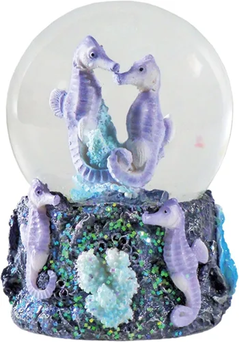 Vista 27 de Globo de agua - Oso marrón de Deluxebase. Decoración de animales de globo de nieve con figuras de oso marrón. Globo de purpurina de vidrio
