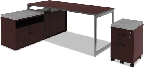Vista 7 de Alera Pedestal móvil B/F serie ALE Valencia, 15 7/8w x 19 1/8d x 22 7/8h, caoba