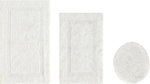 Vista 43 de Better Trends - Juego de 2 alfombras de baño 100% algodón, extra suaves, con borlas, de 17" x 24", alfombra de baño superabsorbente y reversible