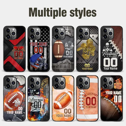 Vista 6 de Fundas de teléfono personalizadas para iPhone 8 11 12 13 14 15 16 Pro Max Plus Mini Xr Xs para Samsung S A Note Series Funda protectora negra