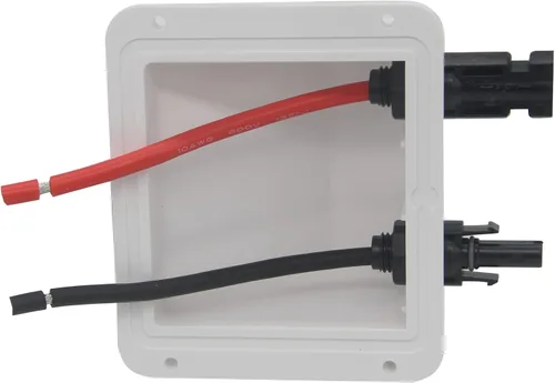 Vista 4 de ZOOKOTO Cable de 0.33 pies 10 AWG ABS resistente a los rayos UV, carcasa de entrada de cable doble para proyectos solares en Rv, barco, cámper