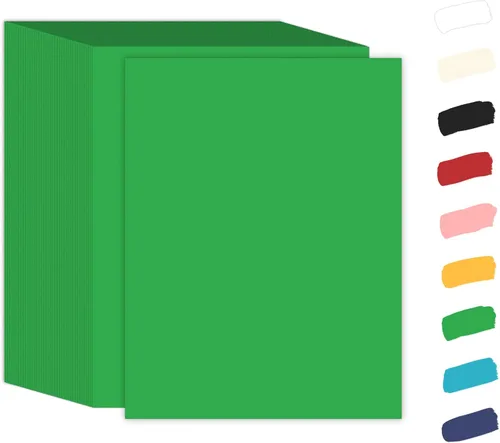Vista 8 de Goefun 100 Sheets Yellow Cardstock 8.5 x 11 65lb Paper Amarillo