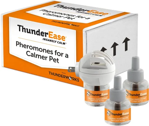 Vista 5 de Kit difusor de feromonas calmantes para perros ThunderEase Impulsado por ADAPTIL Recomendado por veterinarios para aliviar la ansiedad por