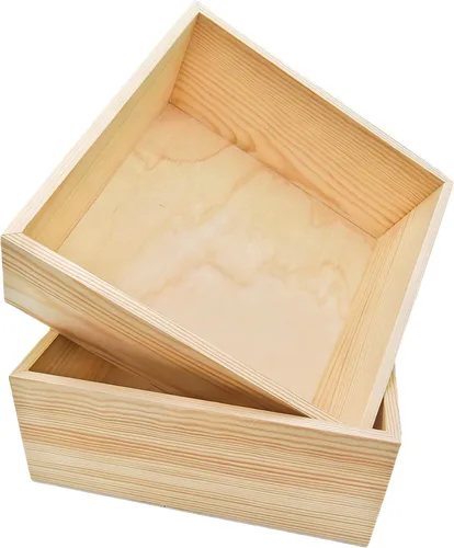 Vista 15 de Anktily 4 Pack Cajas Organizadoras de Almacenamiento de Madera para Manualidades Sin Acabar, Caja de Madera Cuadrada Pequeña de 3 x 3 x 1.6