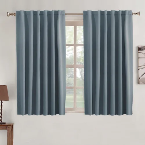 Vista 37 de Turquoize Cortinas Opacas con Aislamiento Térmico Paneles de Tratamiento de Ventanas con Bolsillo para Barra Paneles de Ventana para Ventanas