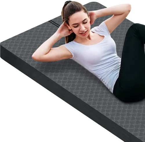 Vista 9 de nuveti Tapete Grande para Ejercicios - Tapete de Yoga de 15mm/20mm/30mm de Grosor Tapete de Ejercicios para Fitness, Yoga, Pilates, Estiramientos