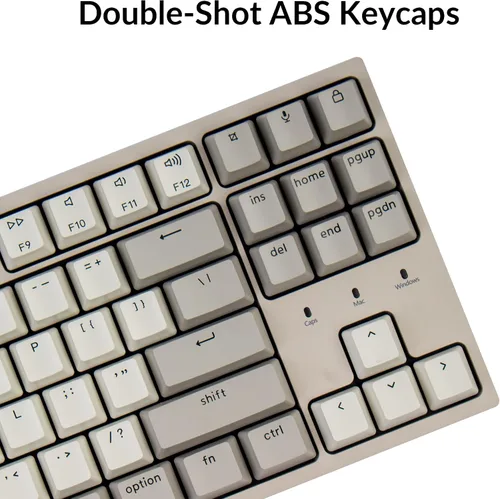 Vista 6 de Keychron Teclado mecánico con cable intercambiable en caliente C1 para diseño Mac, interruptor rojo mecánico Keychron cable USB tipo C teclas ABS