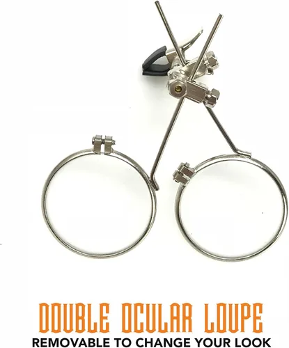 Vista 39 de Lentes estilo victoriano Steampunk con diseño de brújula, lentes de colores y lupa ocular