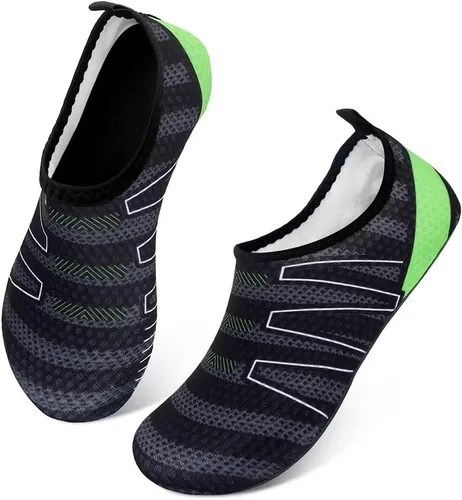 Vista 4 de QACOHU Zapatos de agua para hombre y mujer, zapatos de agua de secado rápido para buceo, surf, natación, playa, yoga