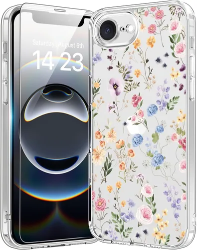 Vista 108 de bicol - Funda protectora a prueba de golpes para iPhone 15 Plus, funda delgada de acrílico transparente y diseños modernos para niña y mujer, 6.7