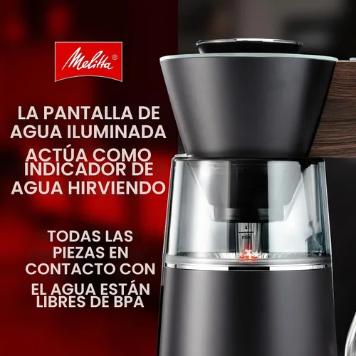 Vista 6 de Melitta Vision - Cafetera de goteo de 12 tazas, automática y programable