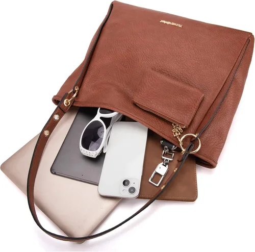Vista 5 de Montana West Hobo Bags para mujer con asa superior, bolso de hombro
