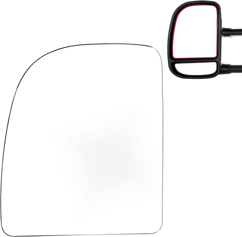 Vista 21 de SCITOO Reemplazo de vidrio para espejo lateral Compatible con Ford F-250 F-350 F-450 F-550 Super Duty 1999-2016 y Ford Excursion 2000-2005, vidrio