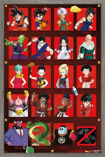 Vista 10 de Trends International Dragon Ball Z - Póster de pared de aniversario, 22.375 x 34 pulgadas, versión premium sin marco