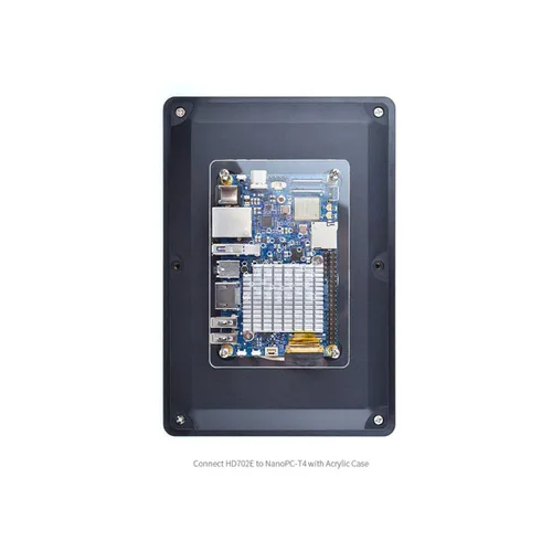 Vista 4 de Pantalla LCD eDP de 7 pulgadas con Cap-Touch (HD702E), Trabajo con NanoPC-T4