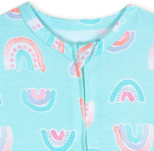 Vista 4 de Gerber Mameluco unisex de manga corta suave para bebé con viscosa hecho de eucalipto
