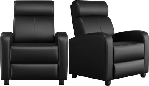 Vista 13 de Yaheetech Silla reclinable de pana con pushback de 2 asientos, silla de sala de estar con cojín de asiento grueso y respaldo, silla reclinable