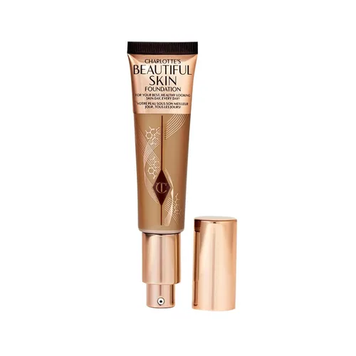 Vista 37 de Charlotte Tilbury Base de Maquillaje Beautiful Skin de Cobertura Media Hidratante - Maquillaje Líquido Edificable para Brillo Instantáneo