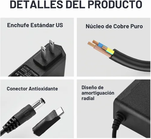 Vista 6 de Cargador de 12V CA/CC Cable de alimentación para EverStart Maxx Jump Starter cargador de batería compatible con AVAPOW Ever Start Max J7CCE J7CE