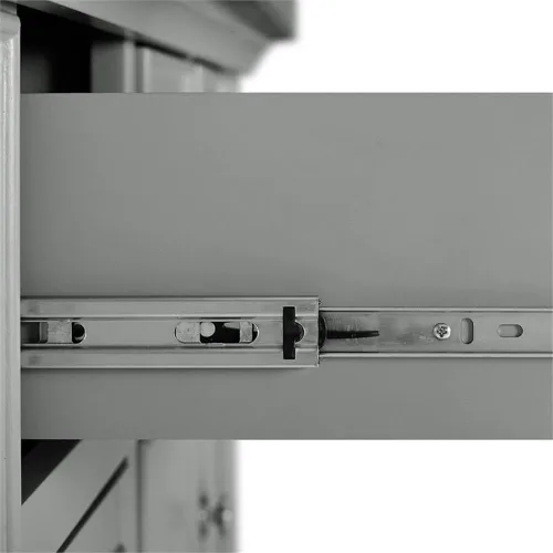 Vista 10 de Pemberly Row Isla de cocina de madera/acero inoxidable de transición en gris/cromo