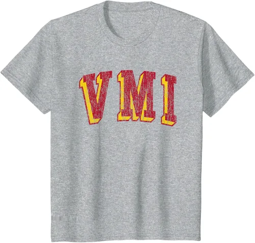 Vista 6 de VMI Keydets Retro Arch Camiseta, Negro