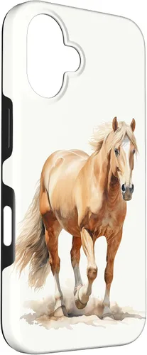Vista 3 de Funda para iPhone 16 con diseño de caballo Palomino