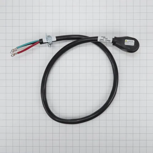 Vista 2 de Whirlpool PT500 Cable de alimentación OEM genuino para rangos eléctricos, negro - Sustituye a W10834040