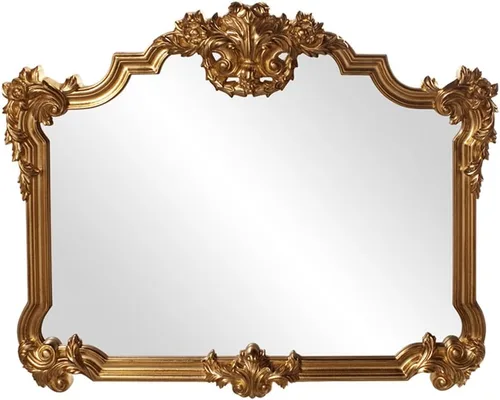 Vista 18 de Howard Elliott - Espejo decorativo rojo Talida antiguo para pared, gran punto focal rectangular, para dormitorio, sala de estar y tocador, espejo