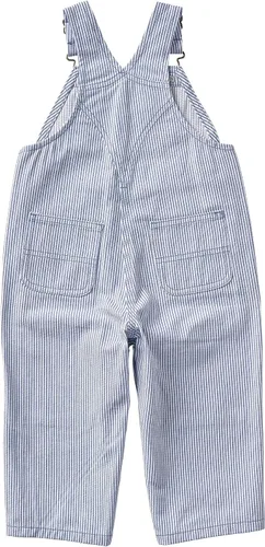 Vista 4 de Carhartt Overol con peto de lona de ajuste holgado para niños Azul (Blue Horizon)