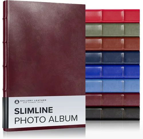 Vista 10 de Gallery Leather Álbum de fotos de 4 x 6 pulgadas, álbum de fotos con 3 anillas, 60 páginas para 120 fotos, rellenable, puede adaptarse a fotos de 4
