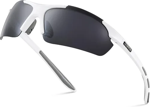 Vista 33 de Lentes de sol polarizados deportivos para hombres y mujeres, con diseño envolvente, UV400, para correr, béisbol, sóftbol, ciclismo, conducción