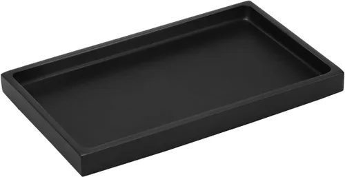 Vista 21 de Emibele Bandeja de tocador de baño, bandeja rectangular de resina de mármol Tinta azul