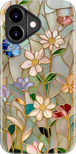 Vista 33 de LUHOURI Funda para iPhone 12 Mini, compatible con carga inalámbrica, doble capa, interior de silicona suave + carcasa exterior dura, bonito diseño