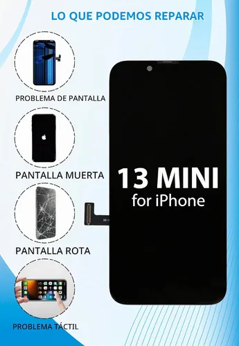 Vista 6 de Ayake Reemplazo de pantalla para iPhone 13 Mini, pantalla LCD FHD de 5.4 pulgadas y pantalla digitalizadora táctil, True Tone programable, Face ID