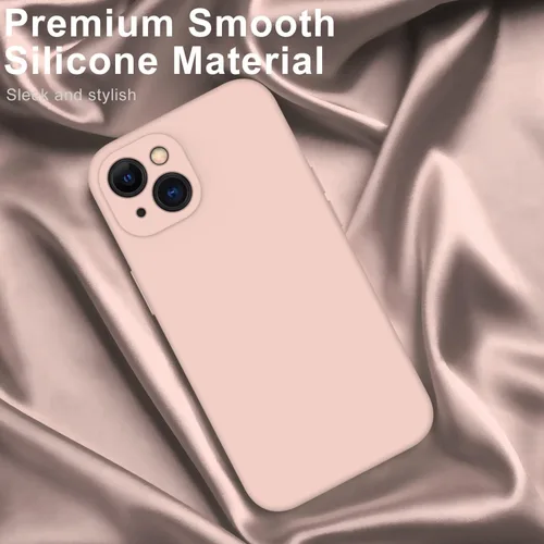 Vista 3 de DEENAKIN Funda compatible con iPhone 14 Plus con protector de pantalla, funda mejorada para cámara, goma de gel de silicona suave probada contra