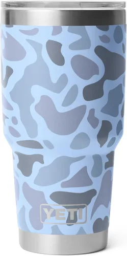 Vista 53 de YETI Rambler - Vaso de 30 oz, acero inoxidable, aislado al vacío con tapa MagSlider, color carmesí Amarillo