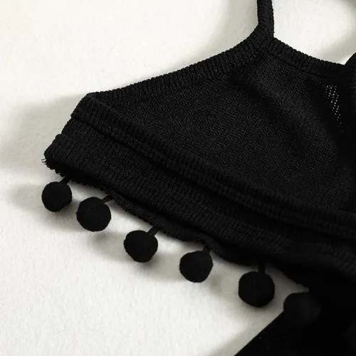 Vista 4 de Conjunto de 2 piezas para bebé niña pequeña, camiseta de manga corta con letras, pantalones acampanados, pantalones acampanados, ropa de festival