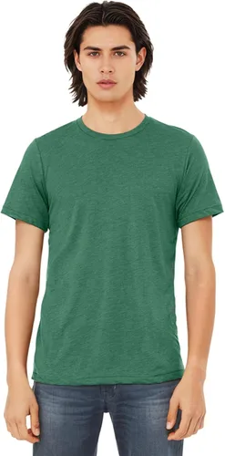 Vista 34 de BELLA+CANVAS Camiseta de cuello redondo para hombre mezcla triple oliva